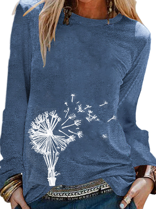 Camiseta Casual Estampado Floral para Mujer - Image 4