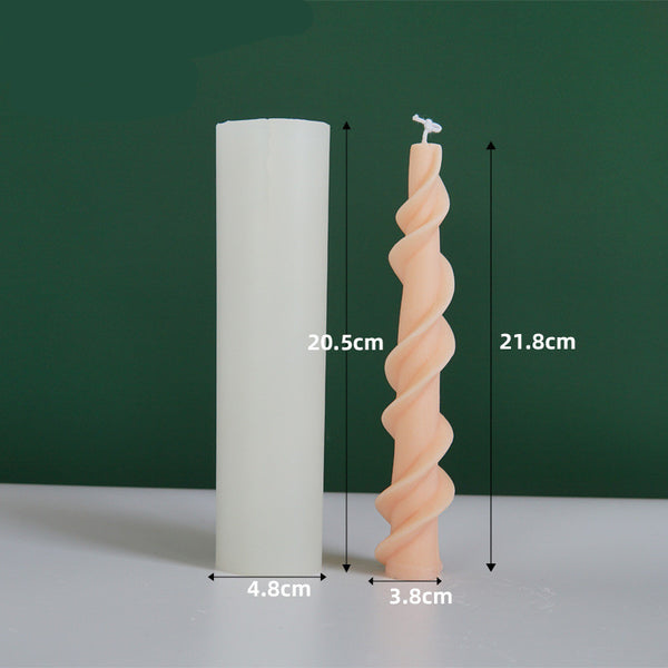 Molde de Silicona Giratorio para Velas de Encaje con Textura