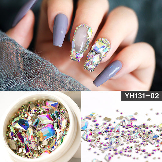 Cristales y Diamantes para Decoración de Uñas - Diseños Variados con Base Plana - Image 14