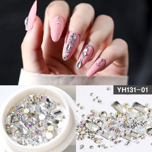 Cristales y Diamantes para Decoración de Uñas - Diseños Variados con Base Plana - Image 6