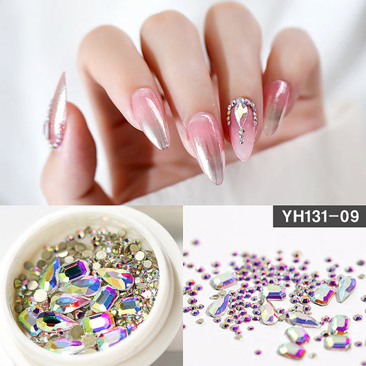 Cristales y Diamantes para Decoración de Uñas - Diseños Variados con Base Plana - Image 3