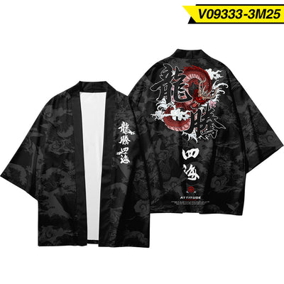 Kimono Cardigan Hombre Manga Tres Cuartos - Image 14