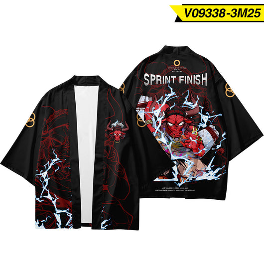 Kimono Cardigan Hombre Manga Tres Cuartos - Image 19