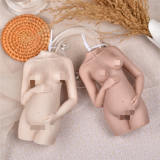 Molde de Vela Aromática Embarazada con Hombro Inclinado - Molde para Velas, Jabones y Pasteles - Image 10