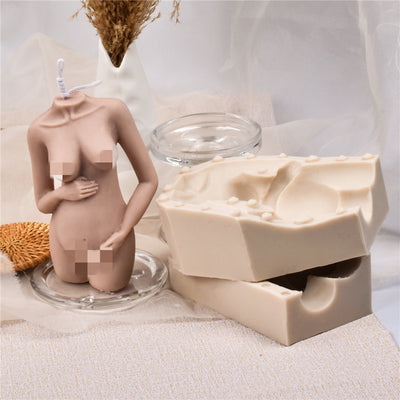 Molde de Vela Aromática Embarazada con Hombro Inclinado - Molde para Velas, Jabones y Pasteles - Image 9