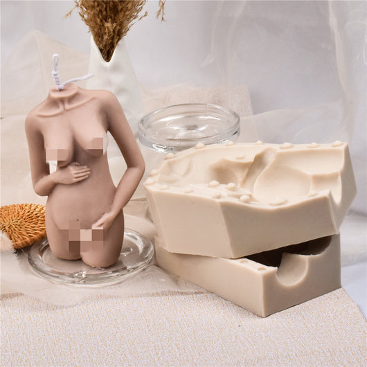 Molde de Vela Aromática Embarazada con Hombro Inclinado - Molde para Velas, Jabones y Pasteles - Image 9