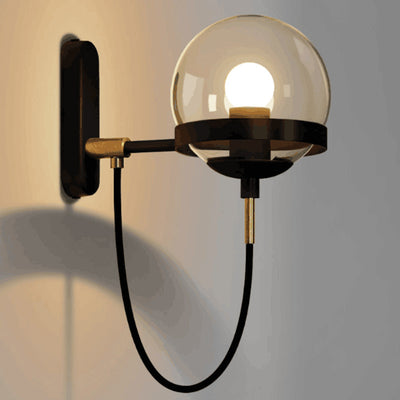 Lámpara de Pared Esfera de Vidrio Estilo Retro para Hoteles y Dormitorios - Image 6