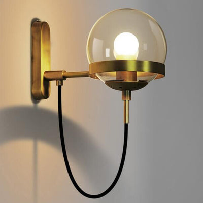 Lámpara de Pared Esfera de Vidrio Estilo Retro para Hoteles y Dormitorios - Image 7