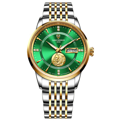 Reloj Mecánico Automático Fish Leap Longmen con Doble Calendario e Impermeabilidad - Image 23