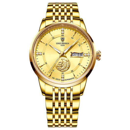 Reloj Mecánico Automático Fish Leap Longmen con Doble Calendario e Impermeabilidad - Image 2