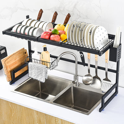 Escurridor de Acero Inoxidable para Fregadero con Organizador de Platos y Cubiertos - Image 6