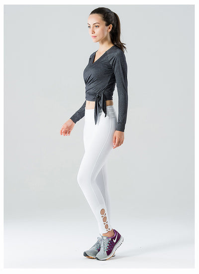 Leggings Deportivos Mujer con Cintura Cruzada y Secado Rápido - Image 9