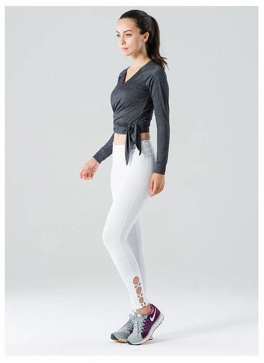 Leggings Deportivos Mujer con Cintura Cruzada y Secado Rápido