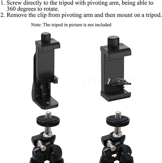 Trípode con Pinza para Celular - Rotación 360° y Control Remoto para Transmisiones en Vivo - Image 9