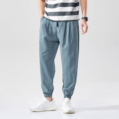 Pantalones Casuales Holgados Ligeros para Hombre - Comodidad Veraniega - Image 10