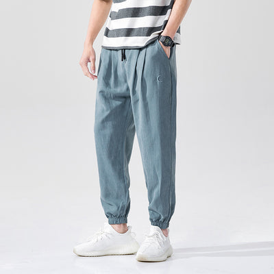 Pantalones Casuales Holgados Ligeros para Hombre - Comodidad Veraniega - Image 11