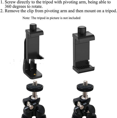 Trípode con Pinza para Celular - Rotación 360° y Control Remoto para Transmisiones en Vivo - Image 4