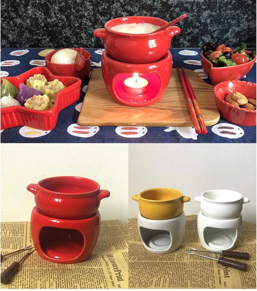 Juego de Fondue Premium en Porcelana para Queso y Chocolate - Image 7