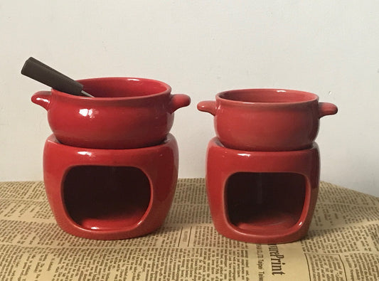 Juego de Fondue Premium en Porcelana para Queso y Chocolate - Image 2