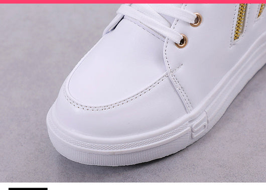 Zapatillas Deportivas Blancas Altas para Mujer - Suela Gruesa Confort - Image 11