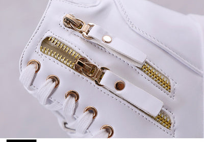 Zapatillas Deportivas Blancas Altas para Mujer - Suela Gruesa Confort - Image 12