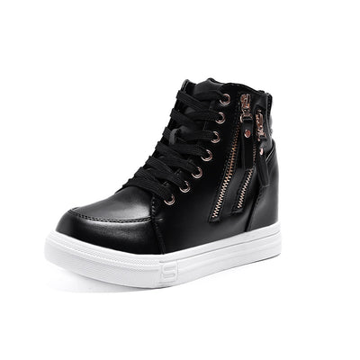 Zapatillas Deportivas Blancas Altas para Mujer - Suela Gruesa Confort - Image 16