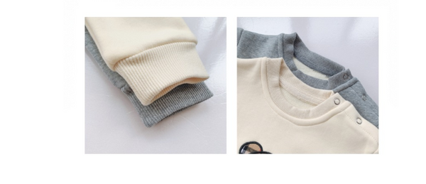 Monos y Mamelcos para Bebés Niños y Niñas - Diseño a Cuadros con Estampado de Ositos