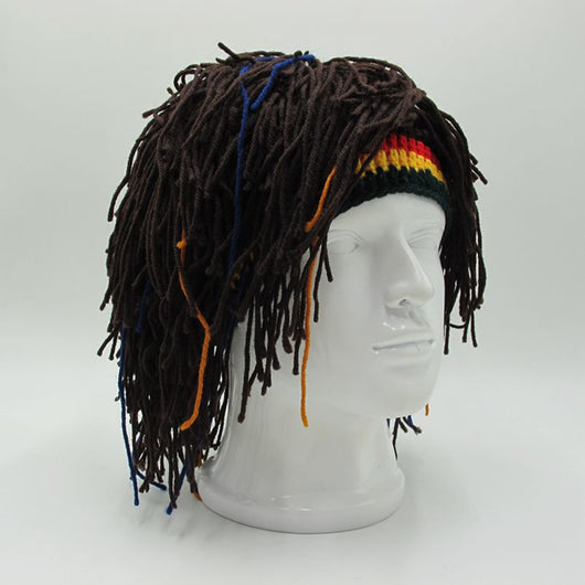 Gorro Reggae Jamaicano Rasta con Rastas Integradas - Boina Caribeña para Disfraz y Moda - Image 8