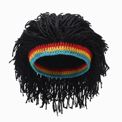 Gorro Reggae Jamaicano Rasta con Rastas Integradas - Boina Caribeña para Disfraz y Moda - Image 9