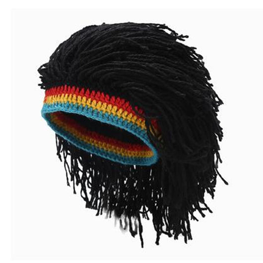 Gorro Reggae Jamaicano Rasta con Rastas Integradas - Boina Caribeña para Disfraz y Moda - Image 3