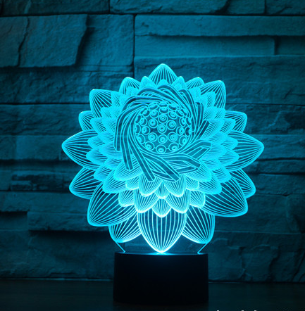 Lámpara LED 3D Táctil Multicolor con Carga - Luz Ambiental Decorativa - Image 10