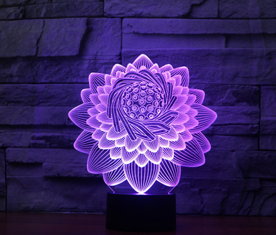Lámpara LED 3D Táctil Multicolor con Carga - Luz Ambiental Decorativa - Image 9