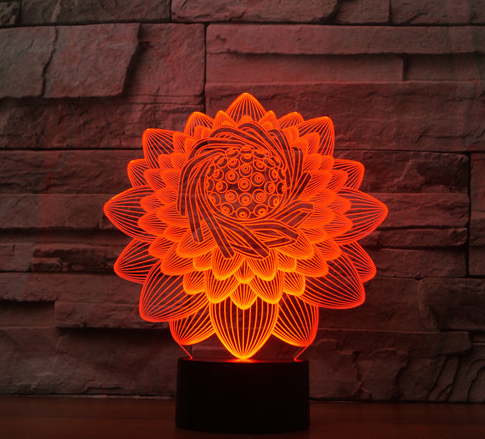 Lámpara LED 3D Táctil Multicolor con Carga - Luz Ambiental Decorativa - Image 12