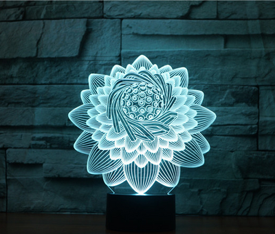Lámpara LED 3D Táctil Multicolor con Carga - Luz Ambiental Decorativa - Image 13