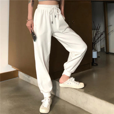 Pantalones Deportivos Blancos Cintura Alta Mujer - Cómodos y Versátiles - Image 6