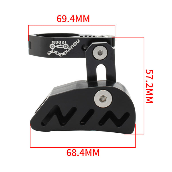 Guía de Cadena MTB con Dientes Positivos y Negativos - Estabilizador de Cadena Frontal
