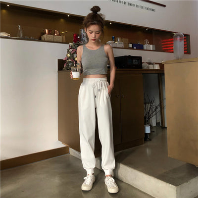 Pantalones Deportivos Blancos Cintura Alta Mujer - Cómodos y Versátiles - Image 5