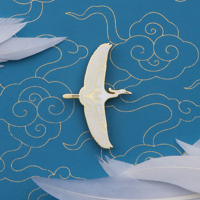 Broche Diseñador Egret Original - Distintivo de Éxito, Educación y Fortuna - Image 18