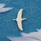 Broche Diseñador Egret Original - Distintivo de Éxito, Educación y Fortuna
