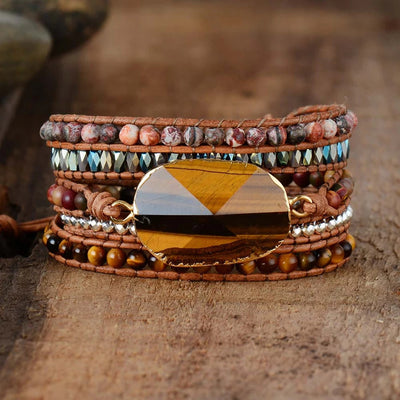 Pulsera Boho Vintage Ojo de Tigre - Image 8