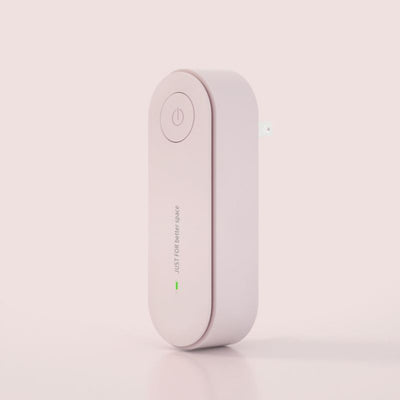 Red ultrasonic pest repellent with a power button, two-prong plug, and text "45 kHz" and "JUST FOR better space." - Image 5