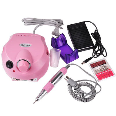 Pulidor de Uñas Eléctrico 25000 RPM con 12 Accesorios - Rosa - Image 7