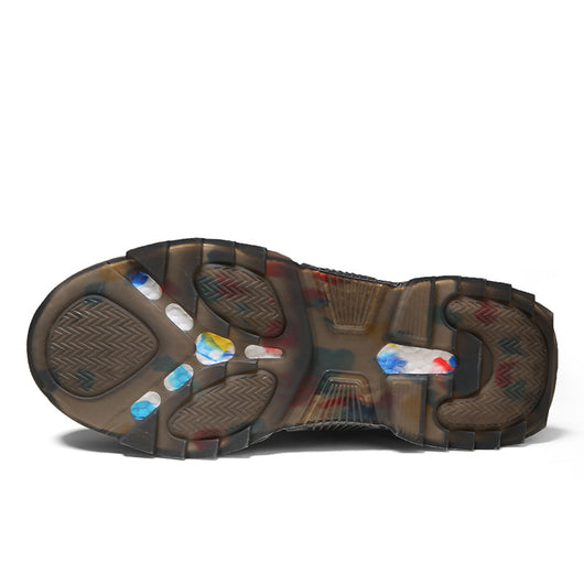 Zapatillas Deportivas Altas Camuflaje con Suela Jelly - Estilo Retro para Hombre - Image 17