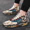 Men's Retro Camouflage High-Top Sneakers with Jelly Sole