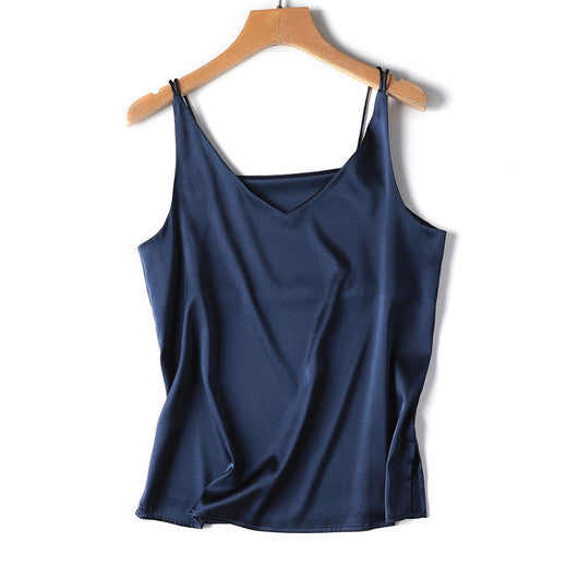 Blusa Ajustable de Seda Pura con Tirantes - Image 5