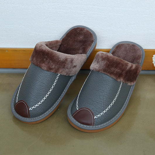 Pantuflas de Cuero con Suela Gruesa Antideslizante para el Hogar - Image 14