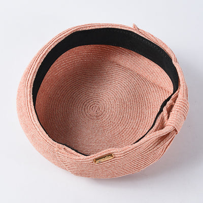Boina de Paja Japonesa Elegante con Moño para Verano - Image 16