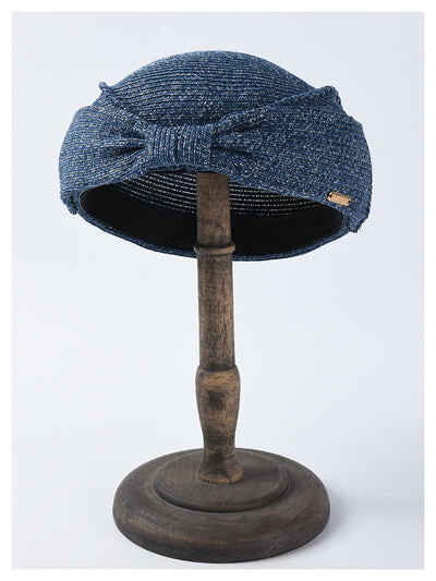 Boina de Paja Japonesa Elegante con Moño para Verano - Image 23