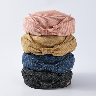 Boina de Paja Japonesa Elegante con Moño para Verano - Image 19