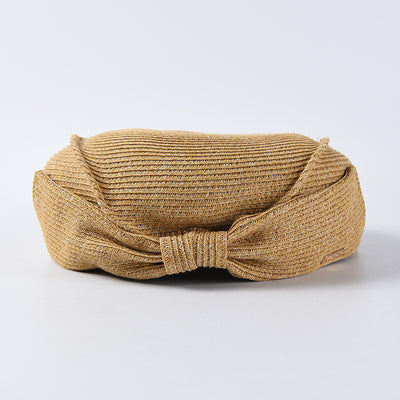 Boina de Paja Japonesa Elegante con Moño para Verano - Image 24